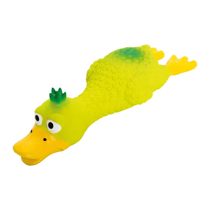 Hauptproduktbild Oškubaná kachna s čupřinou, ležící, se zvukem, 18 cm, zelená, HipHop