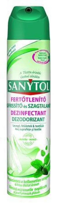 Hauptproduktbild Osvěžovač vzduchu, mentolová vůně, dezinfekční, 300 ml, SANYTOL