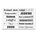 Rotationsstempel mit Aufschrift Aladine ROLL Stamp Reisetagebuch