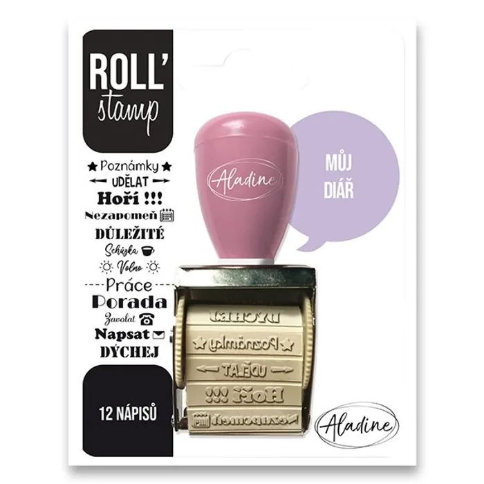 Hauptproduktbild Otočné razítko s nápisy Aladine ROLL Stamp Můj diář