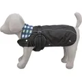 ROUEN 2in1 Outdoorjacke, Bulldoggenschnitt, schwarz/blau M:52cm, Brustumfang:54-84cm, Halsumfang:54-66cm