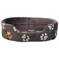 Weiteres Produktbild Ovales Bett JIMMY grau mit Beinen 45 x 35 cm