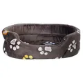 Weiteres Produktbild Ovales Bett JIMMY grau mit Beinen 55 x 45 cm