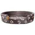 Weiteres Produktbild Ovales Bett JIMMY grau mit Beinen 85 x 75 cm