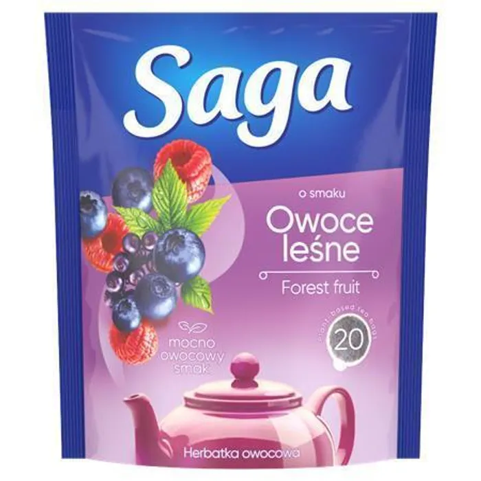 Hauptproduktbild Ovocný čaj, lesní ovoce, šípek, 20x1,7 g, SAGA