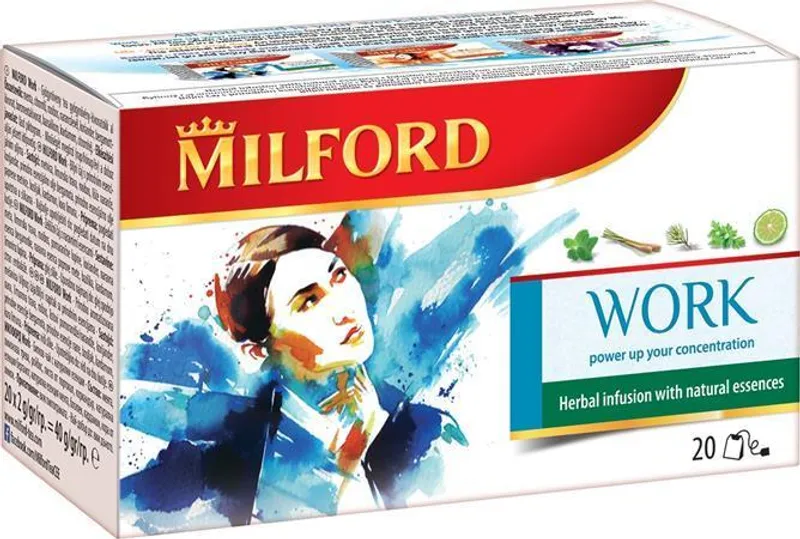 Hauptproduktbild Ovocný čaj "Work Essences", 20x2 g, MILFORD