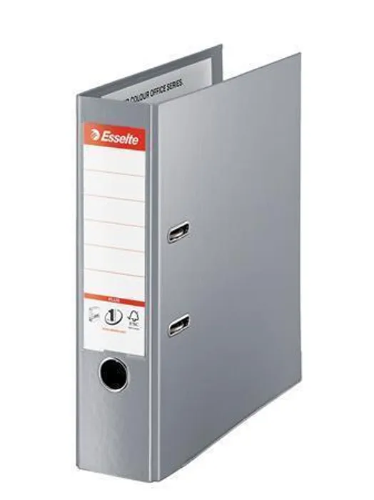 Hauptproduktbild Pákový pořadač "Standard Plus", ochranné spodní kování, šedá, 80 mm, A4, PP, ESSELTE
