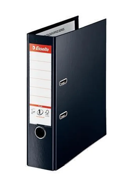 Hauptproduktbild Pákový pořadač "Standard Plus", ochranné spodní kování, Vivida černá, 80 mm, A4, PP, ESSEL