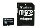 Speicherkarte, microSDHC, 32GB, Class 10 UHS I, mit Adapter, VERBATIM "PRO"