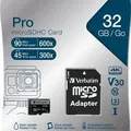 Weiteres Produktbild Speicherkarte, microSDHC, 32GB, Class 10 UHS I, mit Adapter, VERBATIM "PRO"