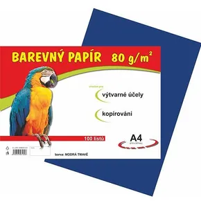 Papier für den Kunstunterricht A4/100/80g dunkelblau