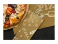Weiteres Produktbild Papierbestecktasche Infibra New NATUR PIZZA mit weißer Serviette - 125 Stück