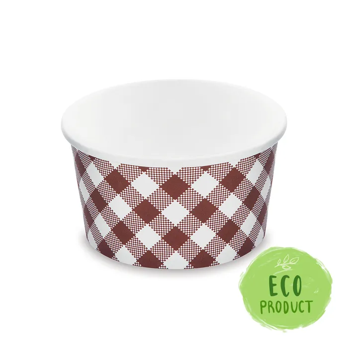 Hauptproduktbild Papírová miska kulatá bílá 350 ml, S (průměr 115 mm) [50 ks]