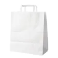 Papiertragetasche weiß 40+16 x 45 cm [150 St.]