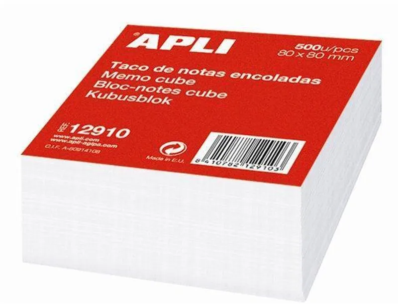 Hauptproduktbild Papírové bločky v kostce, 80 x 80 mm, 500 listů, APLI