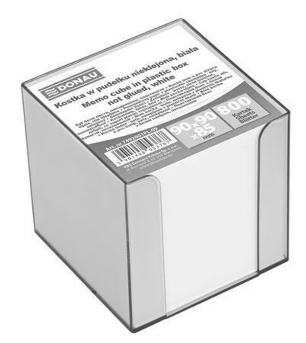 Hauptproduktbild Papírové bločky v kostce 89x89x85 mm, nelepené se stojánkem, DONAU