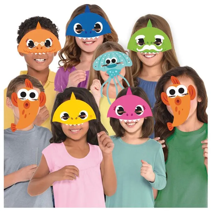Hauptproduktbild Papírové masky Baby Shark, mix motivů [8 ks]