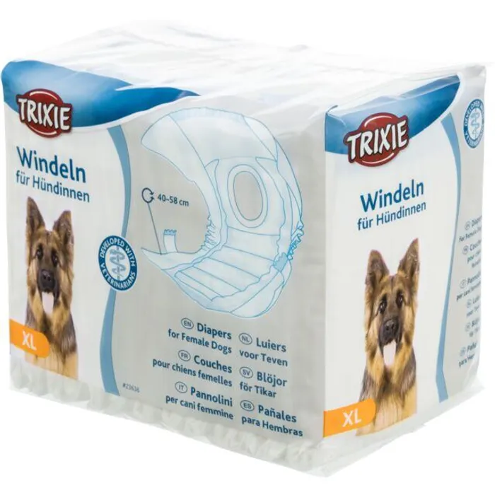 Hauptproduktbild Papírové pleny pro feny (12 ks/bal.) XL: 40-58 cm