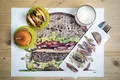 Weiteres Produktbild Papier-Tischsets Infibra Hamburger 30 x 40 cm [250 Stück]