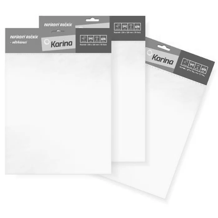 Hauptproduktbild Papírové ručníky odtrhávací 25x32cm/50 listů bílé [1 bal]