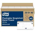 Weiteres Produktbild Papierhandtücher spülbar TORK 290190 ADVANCED Flushable weiß H3 [3750 Stück]