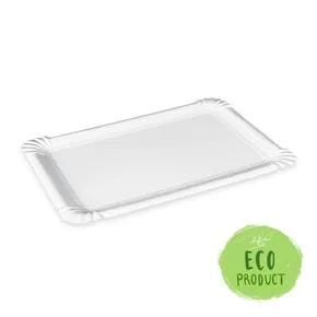Pappteller weiß 17 x 25 cm RECY [250 St.]
