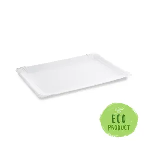 Pappteller weiß 21 x 29 cm RECY [125 St.]