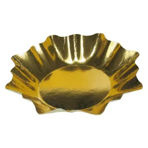 Pappteller STERN Durchmesser 28 cm gold [25 Stück]