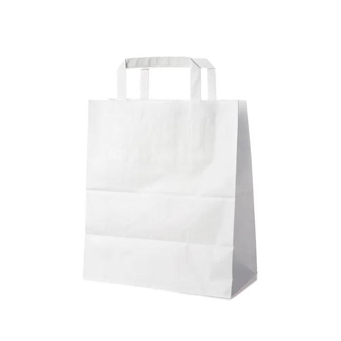 Hauptproduktbild Papírové tašky 22+10 x 28 cm bílé [50 ks]