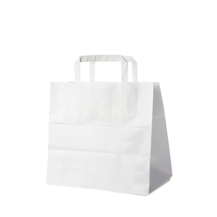 Hauptproduktbild Papírové tašky 26+17 x 25 cm bílé [50 ks]