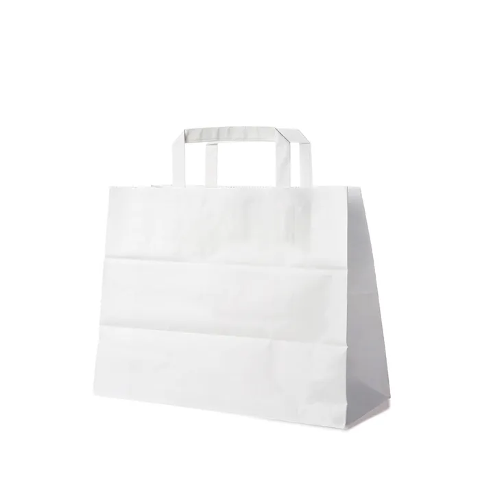 Hauptproduktbild Papírové tašky 32+16 x 27 cm bílé [50 ks]