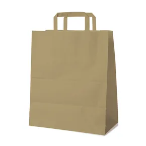 Papiertragetasche braun 32+16 x 39 cm [250 St.]