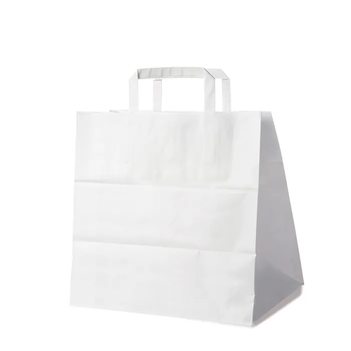 Hauptproduktbild Papírové tašky 32+21 x 33 cm bílé [250 ks]