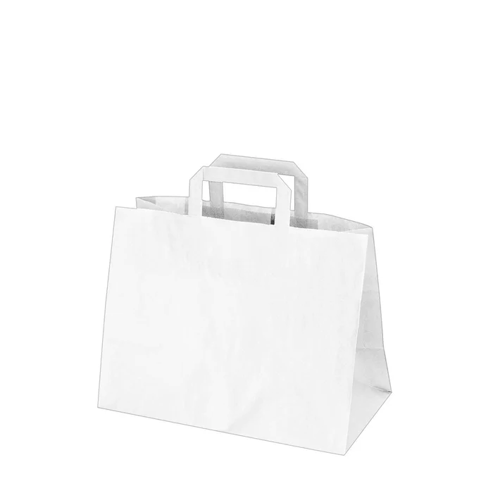 Hauptproduktbild Papírové tašky 32x17 x 25 cm bílé [50 ks]