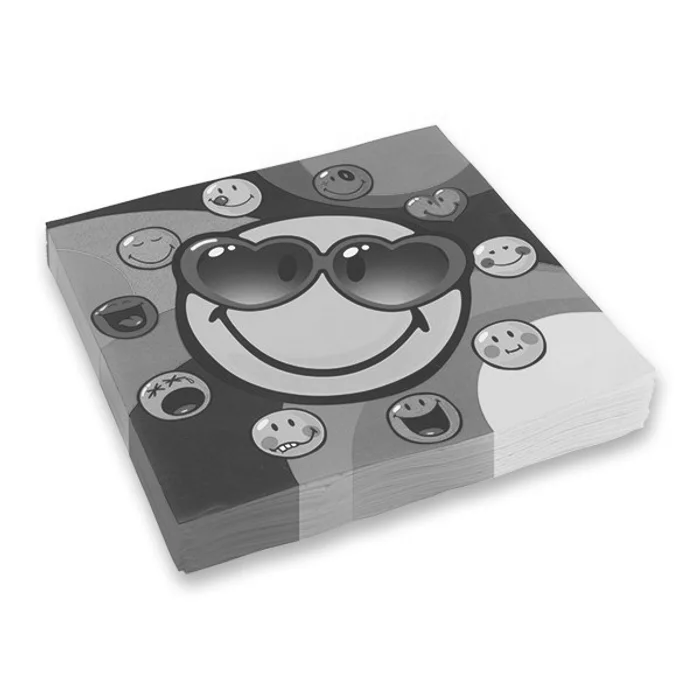 Hauptproduktbild Papírové ubrousky Smiley 33 x 33 cm, 20 ks