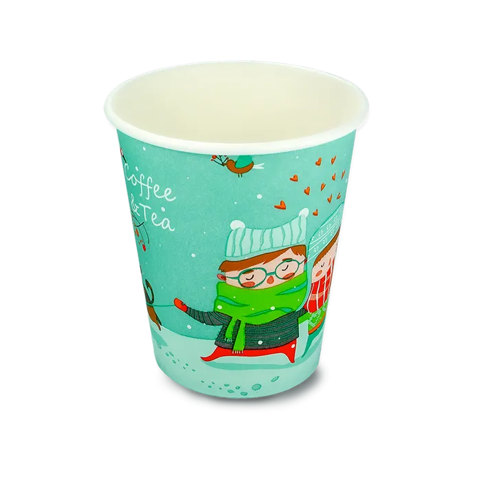 Hauptproduktbild Papírový kelímek 0,2 l CTG, průměr 80mm, zimní motiv [50 ks]