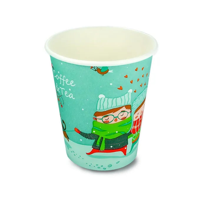 Hauptproduktbild Papírový kelímek 0,3 l CTG, průměr 90mm, zimní motiv [50 ks]