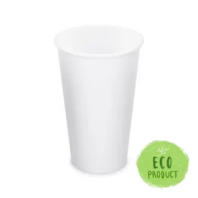Pappbecher weiß durchmesser 90mm 510ml `XL: 0,4L/16oz` [50 St.]