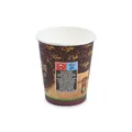 Weiteres Produktbild Pappbecher "Coffee to go" durchmesser 80mm 280ml `M: 0,2L/8oz` [50 St.]