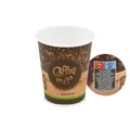 Pappbecher "Coffee to go" durchmesser 80mm 280ml `M: 0,2L/8oz` [50 St.]
