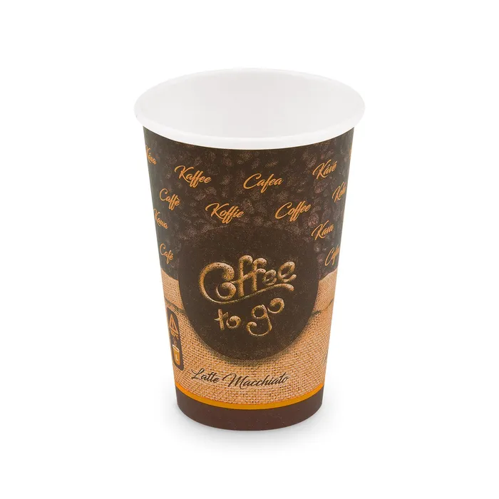 Hauptproduktbild Papírový kelímek "Coffee to go" 330 ml, L (průměr 80 mm) [50 ks]