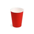 Pappbecher (FSC Mix) rot Durchmesser 74mm 240ml [10 St.]