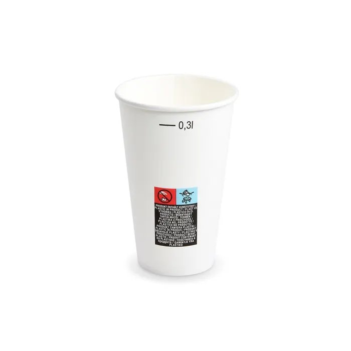 Hauptproduktbild Papírový kelímek (FSC Mix) s cejchem bílý průměr 80mm 0,3L [50 ks]