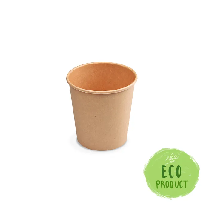 Hauptproduktbild Papírový kelímek hnědý 110 ml, XS (průměr 62 mm) [50 ks] - espresso
