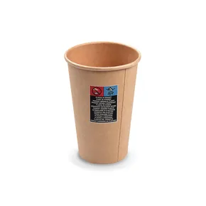 Pappbecher kraft durchmesser 80mm 330ml `ML: 0,3L/10oz` [50 St.]