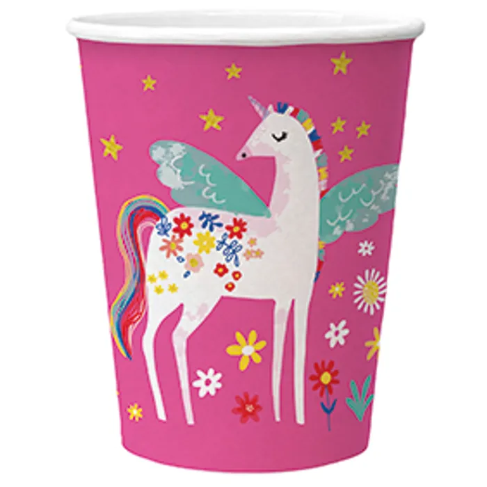 Hauptproduktbild Papírový kelímek PAW Eco 250 ml Fairy Unicorn [8 ks]