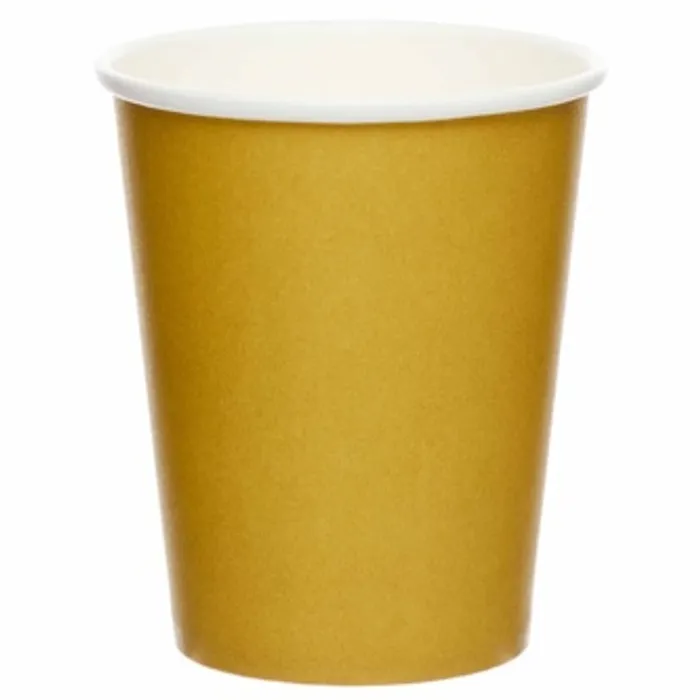 Hauptproduktbild Papírový kelímek PAW Eco 250 ml Monocolor gold [8 ks]
