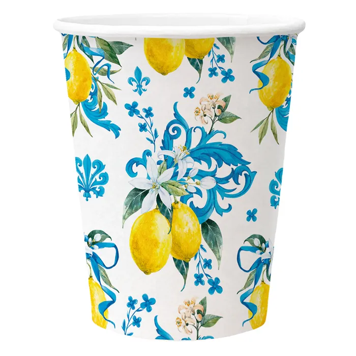 Hauptproduktbild Papírový kelímek PAW Eco 250 ml Sicilian Floral Whimsy [8 ks]