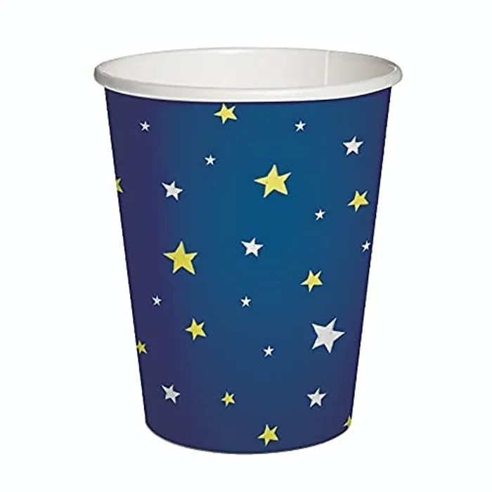 Hauptproduktbild Papírový kelímek PAW Eco 250 ml Starlit Sky dark blue [8 ks]