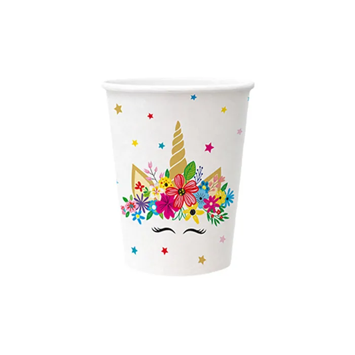 Hauptproduktbild Papírový kelímek PAW Eco 250 ml Unicorn Party [8 ks]